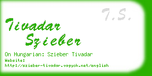 tivadar szieber business card